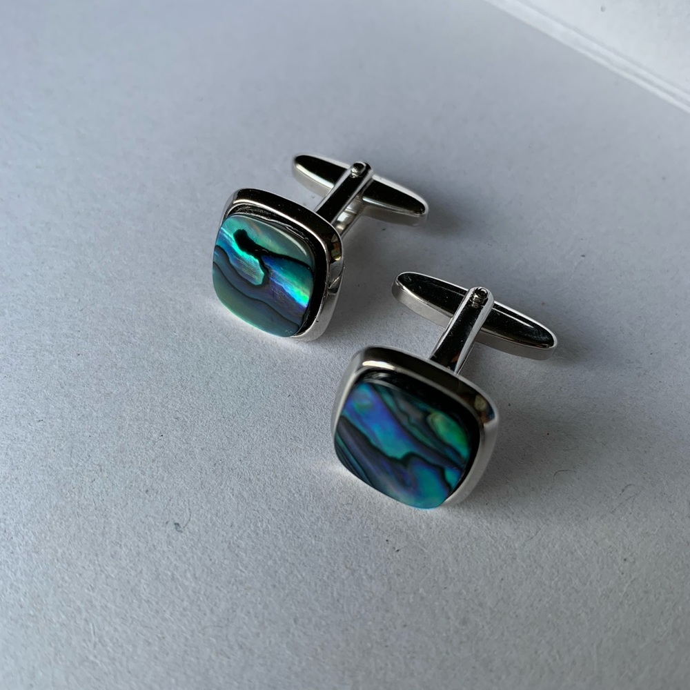 Abalone Cuff Links - image 1